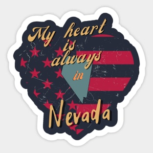 My Heart is always in Nevada Sticker